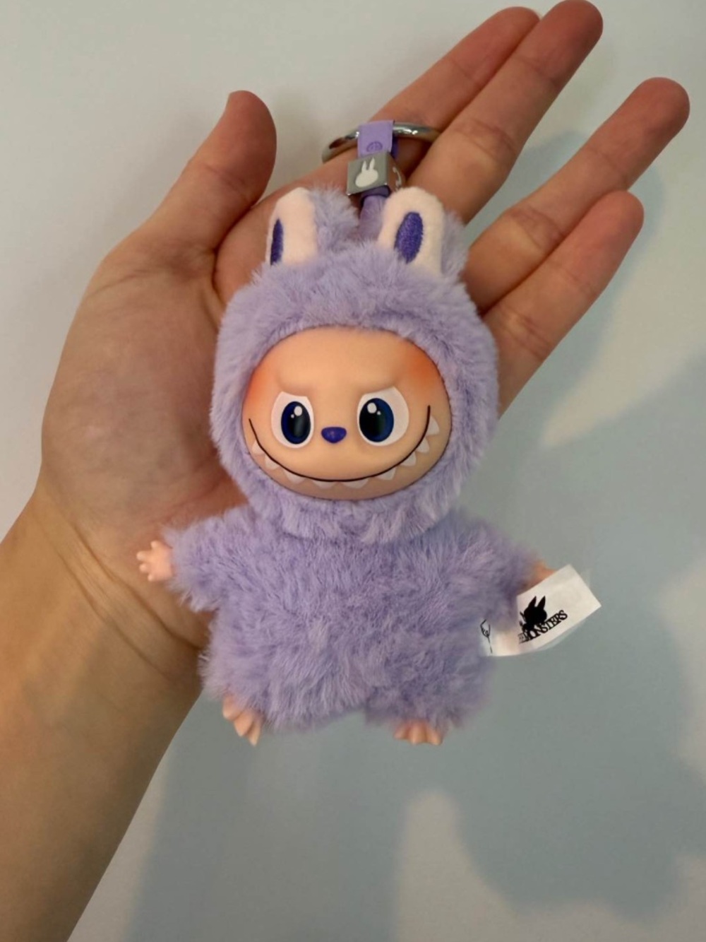 Labubu Pin For Love Pocket Small Doll. Purple-?Not Pop Mart